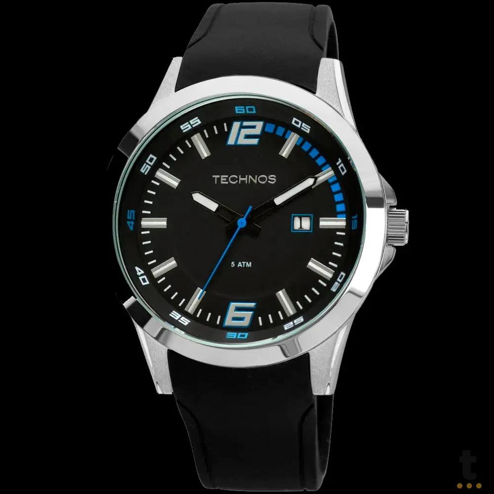 Relógio de Pulso Technos Performance em Silicone Preto - 2115KPT/8A Truedata