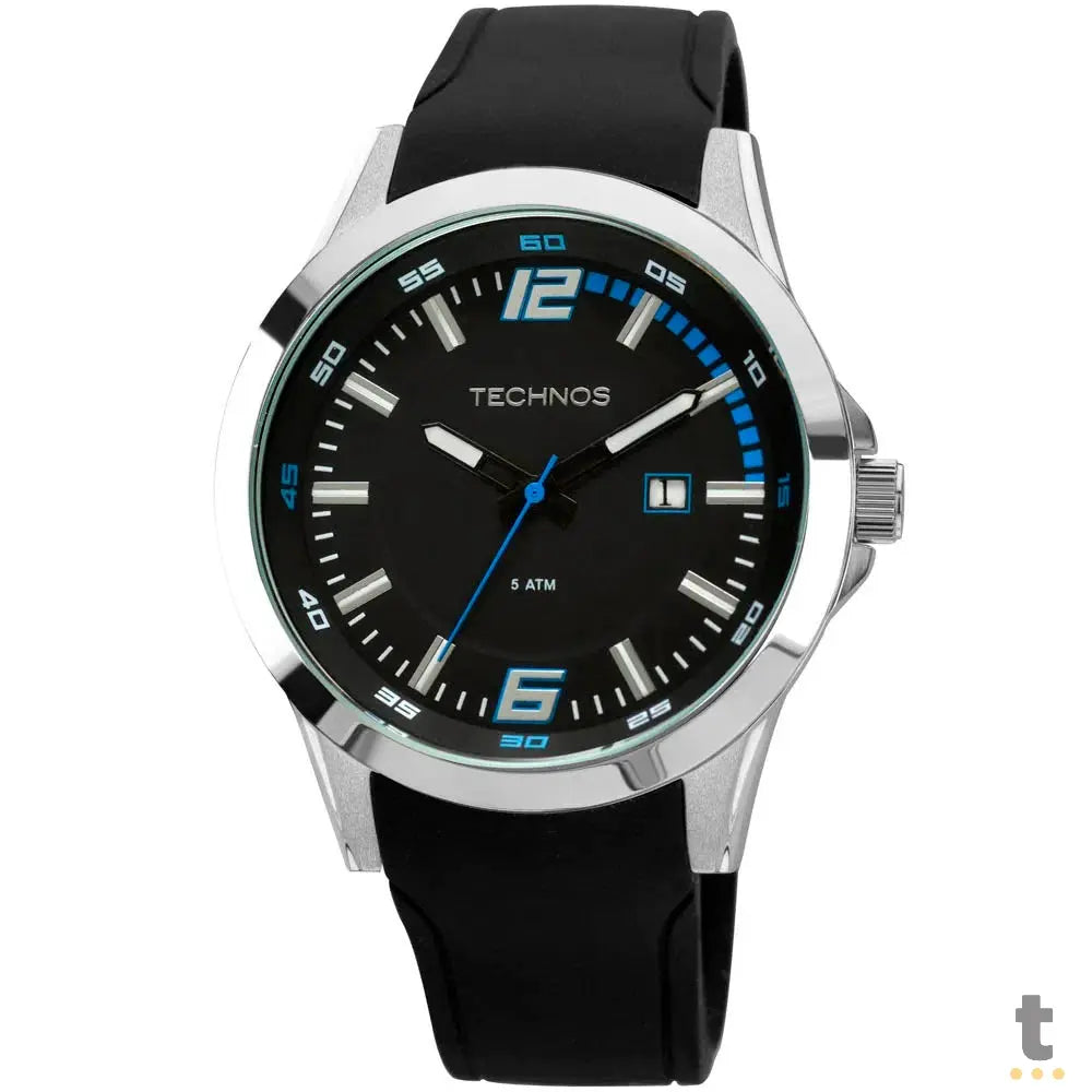 Relógio de Pulso Technos Performance em Silicone Preto - 2115KPT/8A Truedata