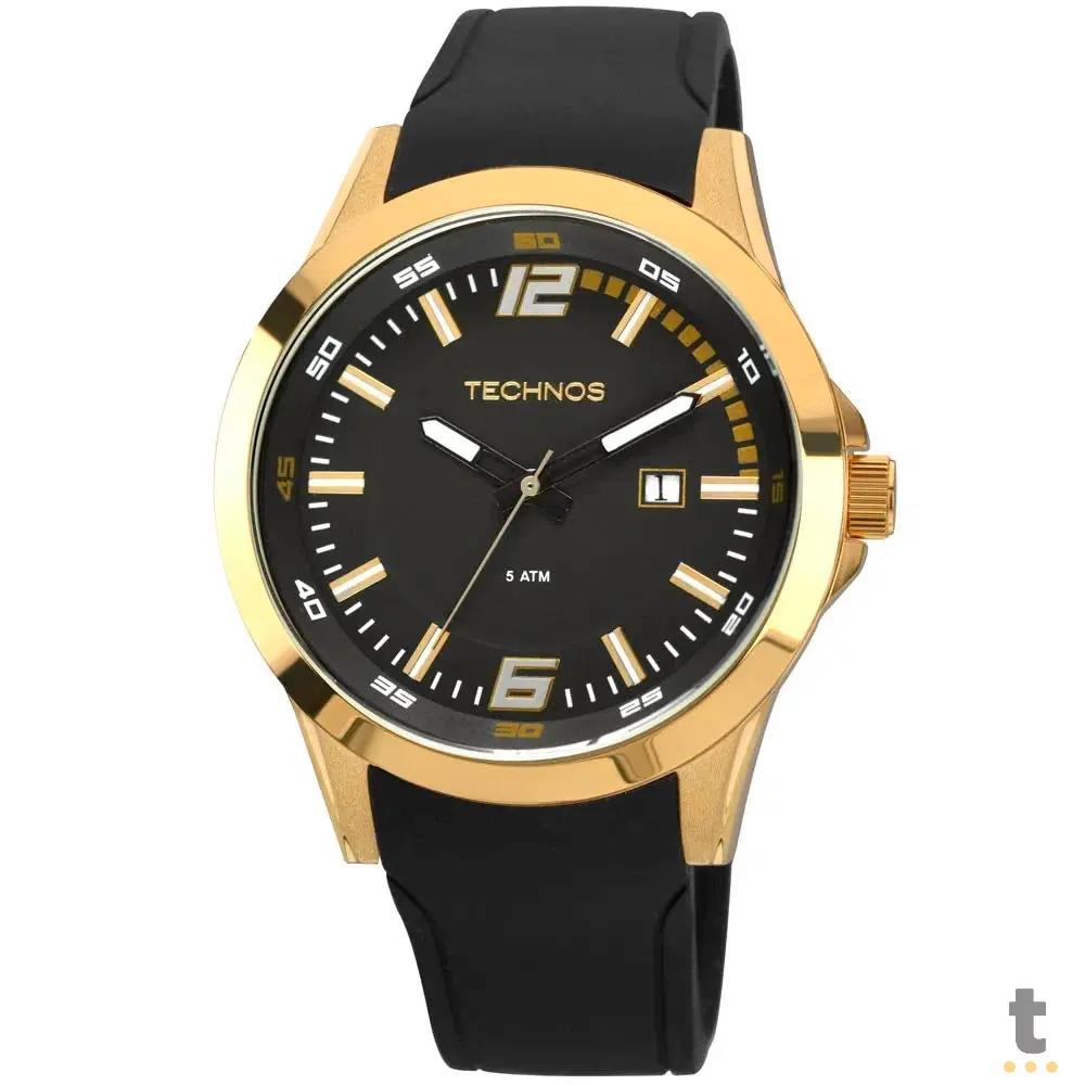 Relógio de Pulso Technos Performance em Silicone Preto - 2115KPU/8P Truedata