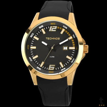 Relógio de Pulso Technos Performance em Silicone Preto - 2115KPU/8P Truedata