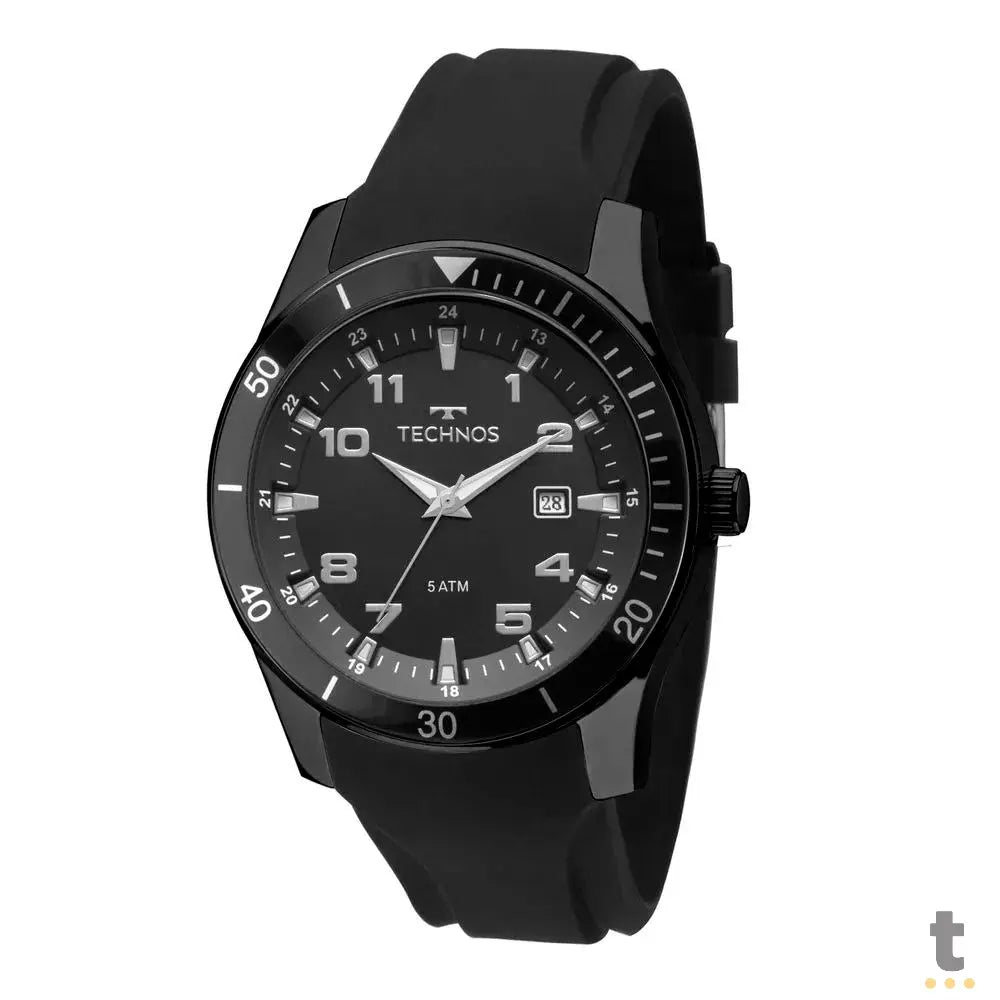 Relógio de Pulso Technos Racer Grafite em Silicone Preto - 2115MQOS/8P Truedata
