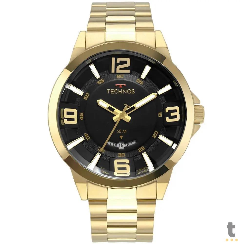 Relógio de Pulso Technos Racer em Aço Dourado - 2117LBO/4P Truedata