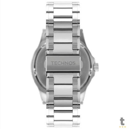 Relógio de Pulso Technos Racer em Aço Prata - 2115KNE/1B Truedata