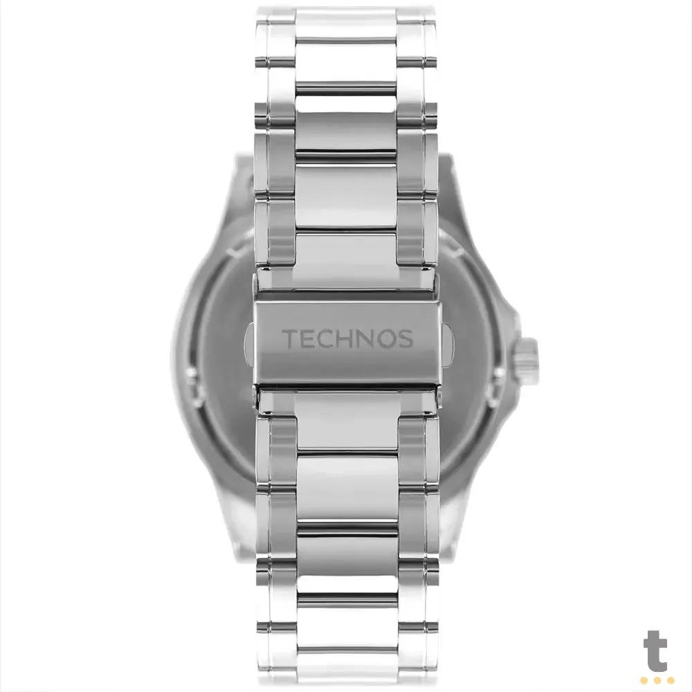Relógio de Pulso Technos Racer em Aço Prata - 2115KNV/1P Truedata
