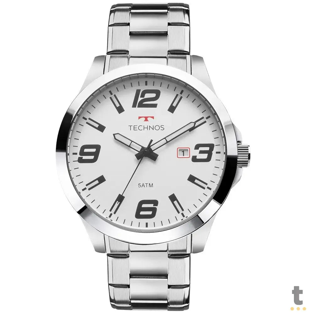 Relógio de Pulso Technos Racer em Aço Prata - 2115MOLS/1B Truedata