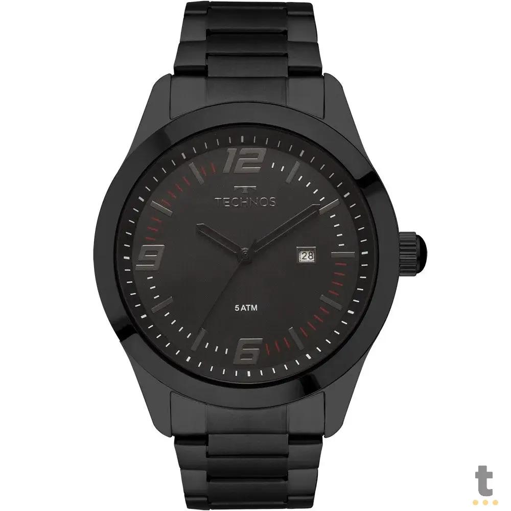 Relógio de Pulso Technos Racer em Aço Preto - 2115MOAS/4P Truedata