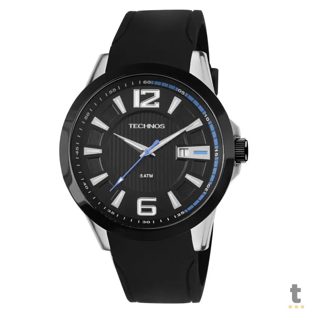 Relógio de Pulso Technos Racer em Silicone Preto - 2115KNW/8P Truedata