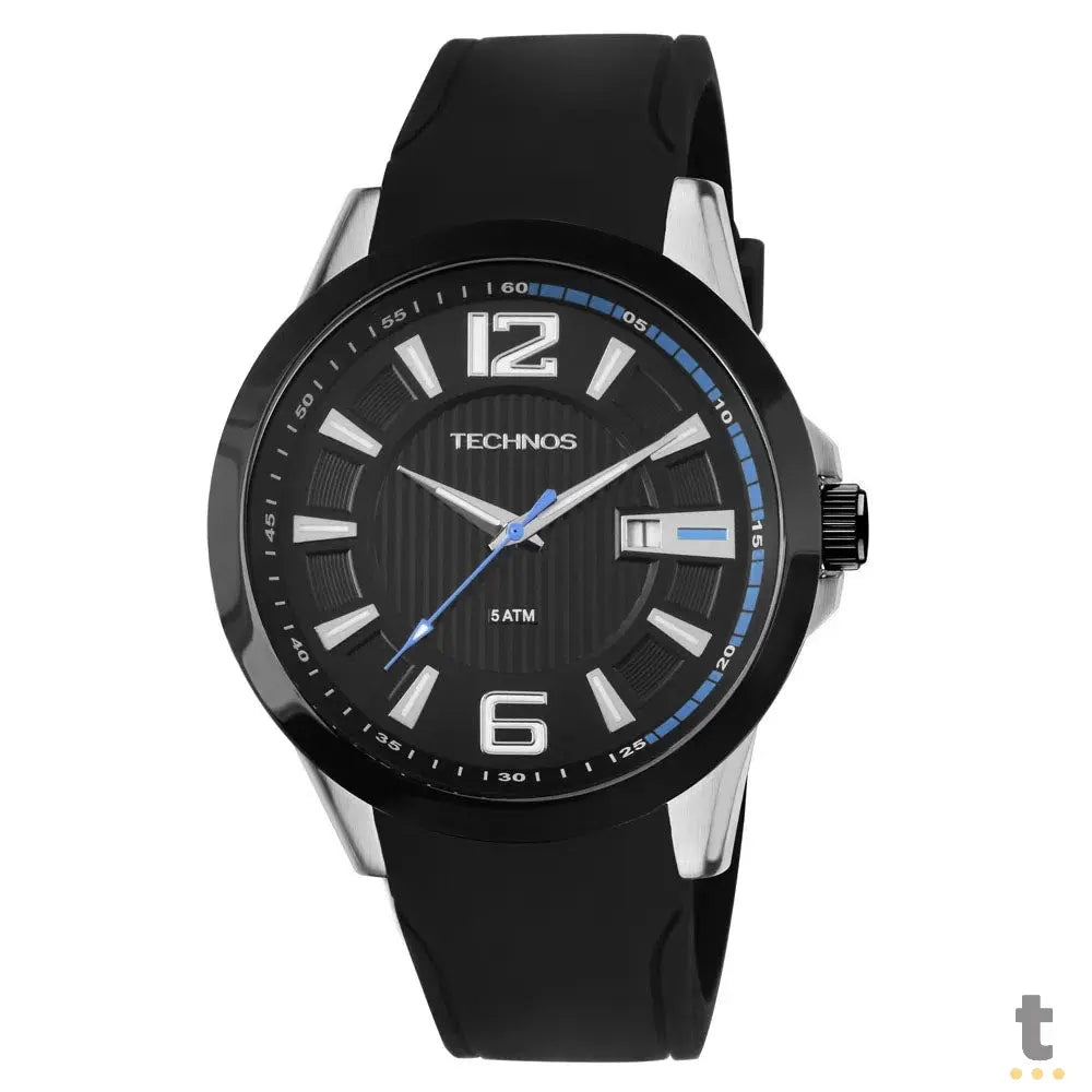 Relógio de Pulso Technos Racer em Silicone Preto - 2115KNW/8P Truedata