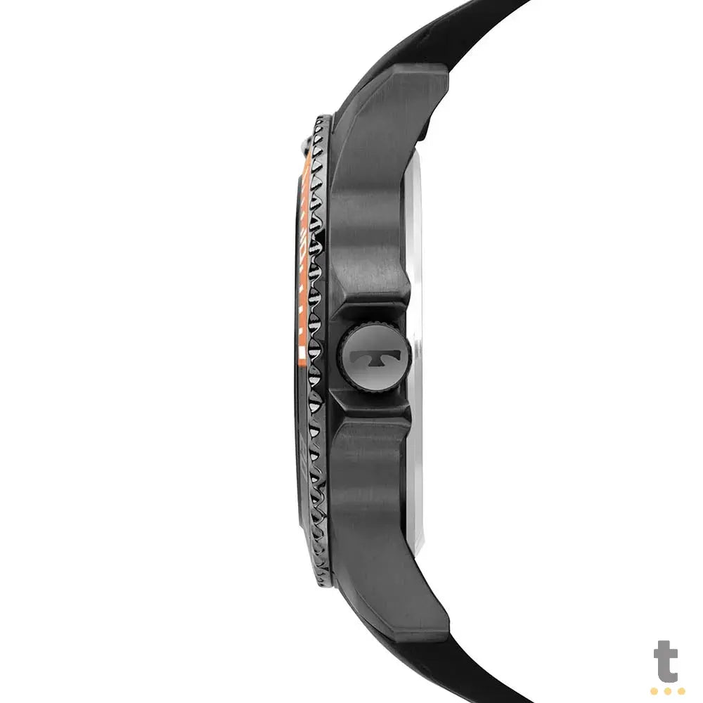 Relógio de Pulso Technos Racer em Silicone Preto / Grafite - 2115TXC/2F Truedata