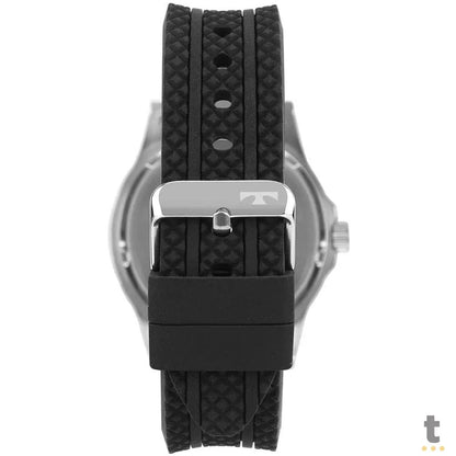 Relógio de Pulso Technos Racer em Silicone Preto / Prata - 2115NCI/2P Truedata