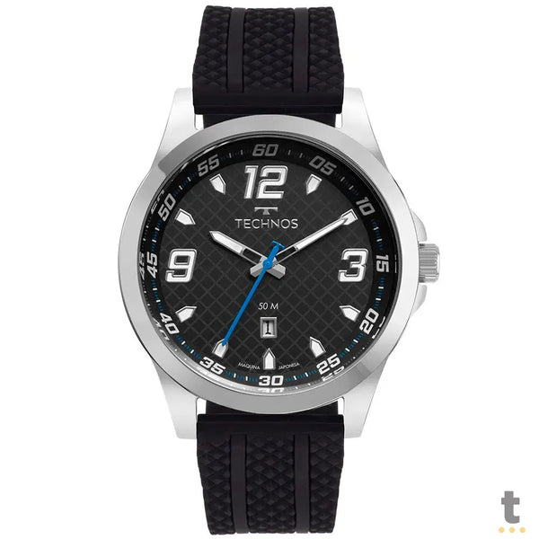 Relógio de Pulso Technos Racer em Silicone Preto / Prata - 2115NCI/2P