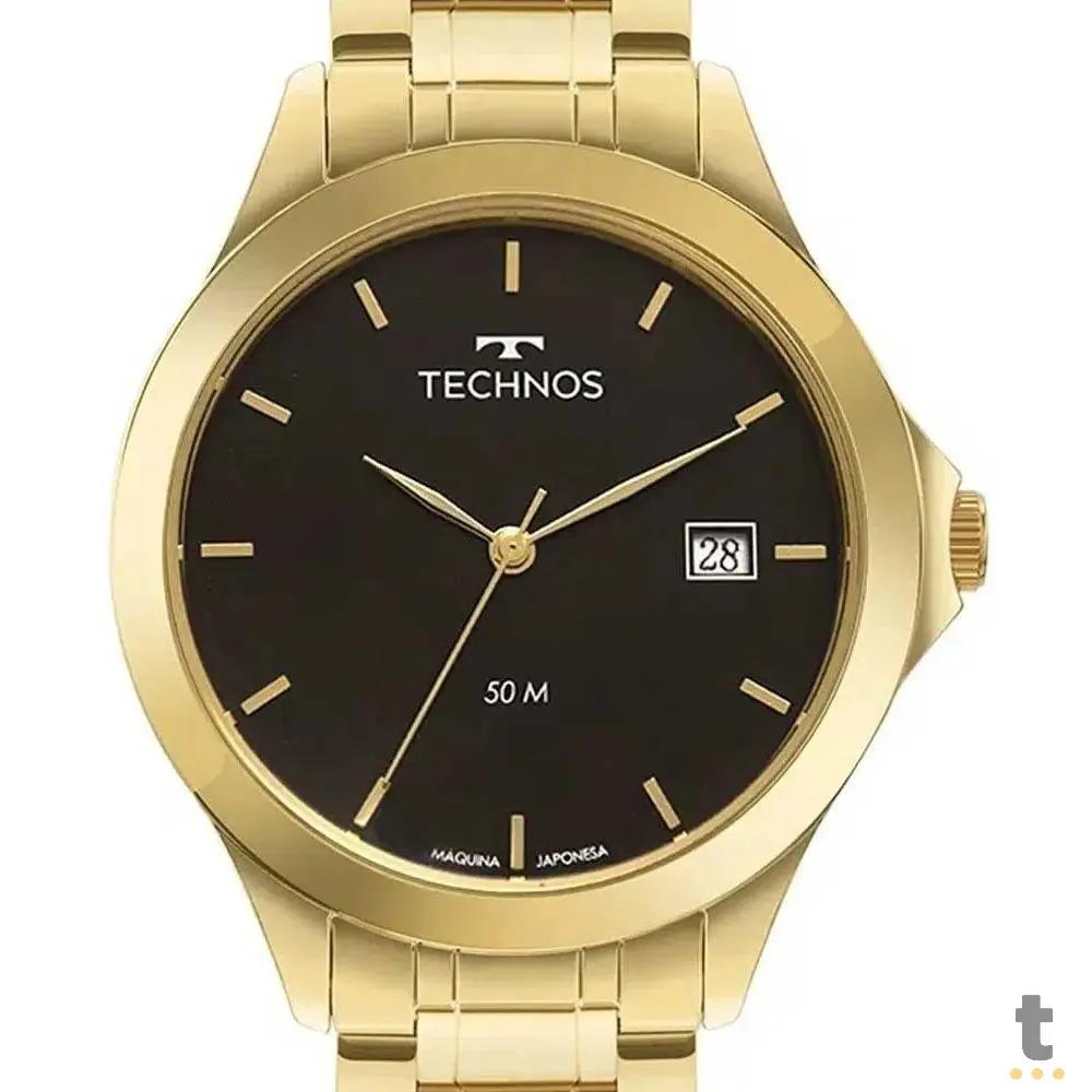 Relógio de Pulso Technos Steel em Aço Dourado - 1S13BWTDY/4P Truedata