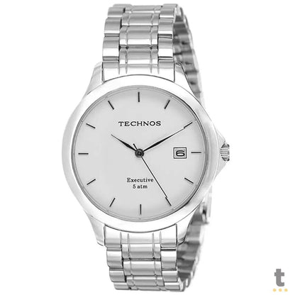 Relógio de Pulso Technos Steel em Aço Prata - 1S13BCTDY/1B Truedata