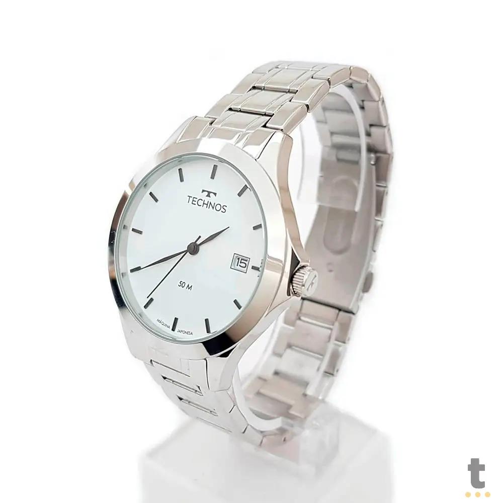 Relógio de Pulso Technos Steel em Aço Prata - 1S13BCTDY/1B Truedata