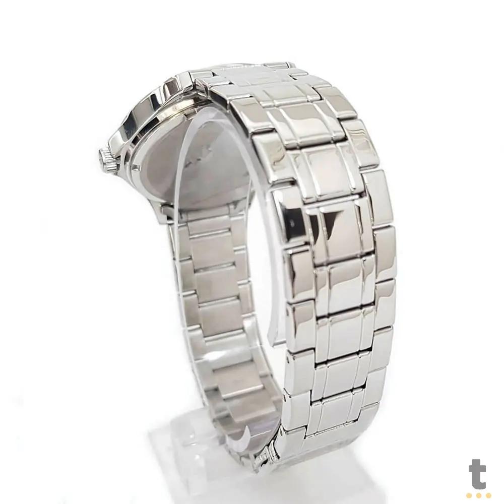 Relógio de Pulso Technos Steel em Aço Prata - 1S13BCTDY/1B Truedata