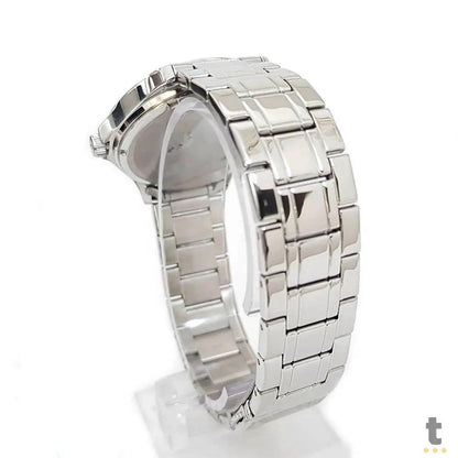 Relógio de Pulso Technos Steel em Aço Prata - 1S13BCTDY/1B Truedata