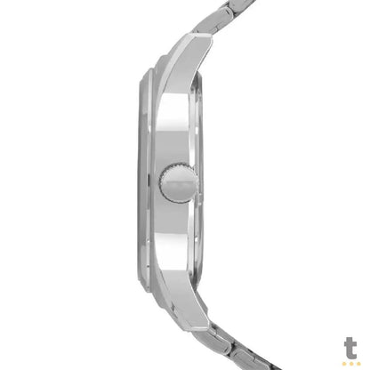 Relógio de Pulso Technos Steel em Aço Prata - 1S13BCTDY/1B Truedata
