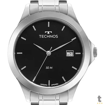 Relógio de Pulso Technos Steel em Aço Prateado - 1S13BCTDY/1P Truedata
