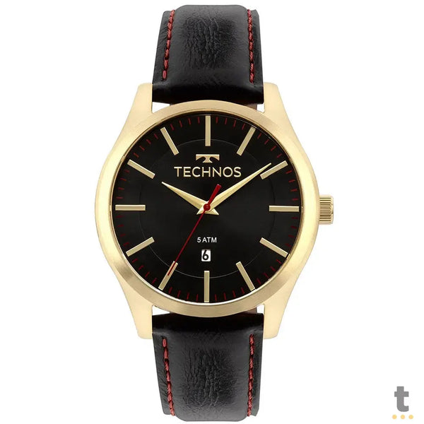 Relógio de Pulso Technos Steel em Couro Preto - 2115MMITDYS/4P