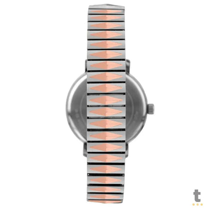 Relógio de Pulso Technos Style em Aço Bicolor Rose/Prata - 2036MSI/1K Truedata