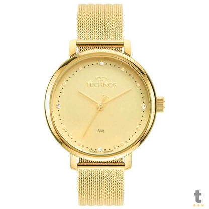Relógio de Pulso Technos Style em Aço Dourado - 2035MSU/1K Truedata