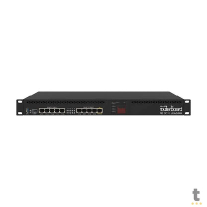 Roteador 10 Portas Mikrotik RouterBoard Gigabit  (10 Portas 10/100/1000 + 1 Poe + 1 Sfp) - RB3011UiAS-RM Truedata