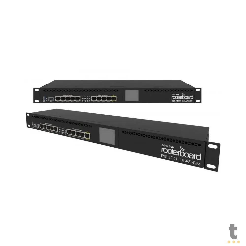 Roteador 10 Portas Mikrotik RouterBoard Gigabit  (10 Portas 10/100/1000 + 1 Poe + 1 Sfp) - RB3011UiAS-RM Truedata