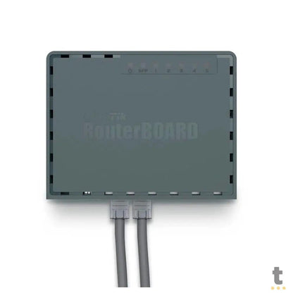 Roteador 5 Portas Mikrotik RouterBoard Gigabit HEX S (4 Portas 10/100/1000 + 1 Poe + 1 Sfp) - RB760IGS Truedata