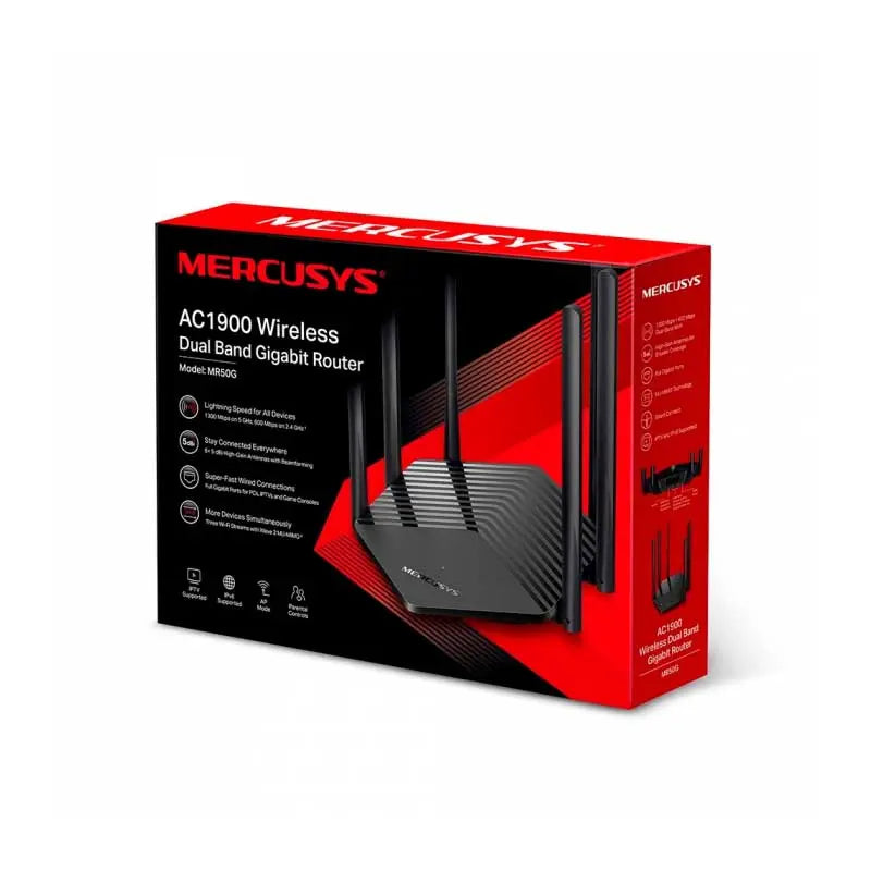 Roteador Mercusys Wireless Dual Band 2,4/5ghz AC1900 - MR50G Truedata