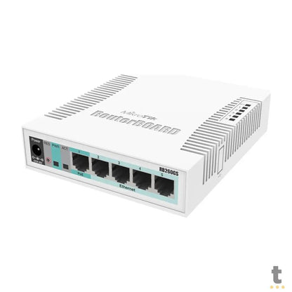 Roteador Mikrotik Routerboard Rb 260GS 5 Portas Gerenciável - RB260GS Truedata