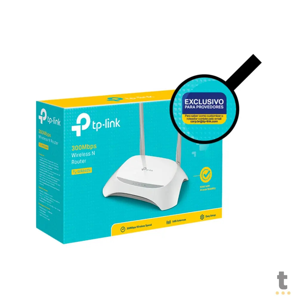 Roteador Wireless TP-Link 2,4ghz 300mbps C/ Função Preset -  TL-WR840NW Truedata