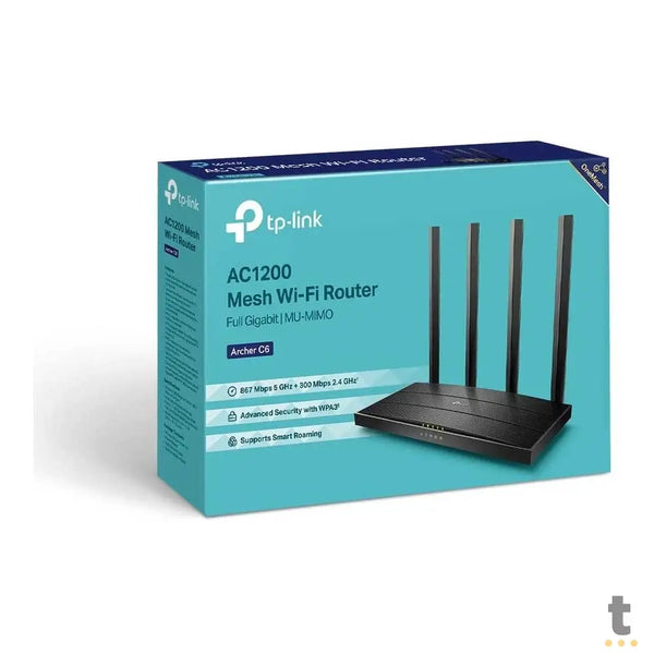 Roteador Wireless  TP-Link AC1300 Dual Band Gigabit Mesh - Archer C6
