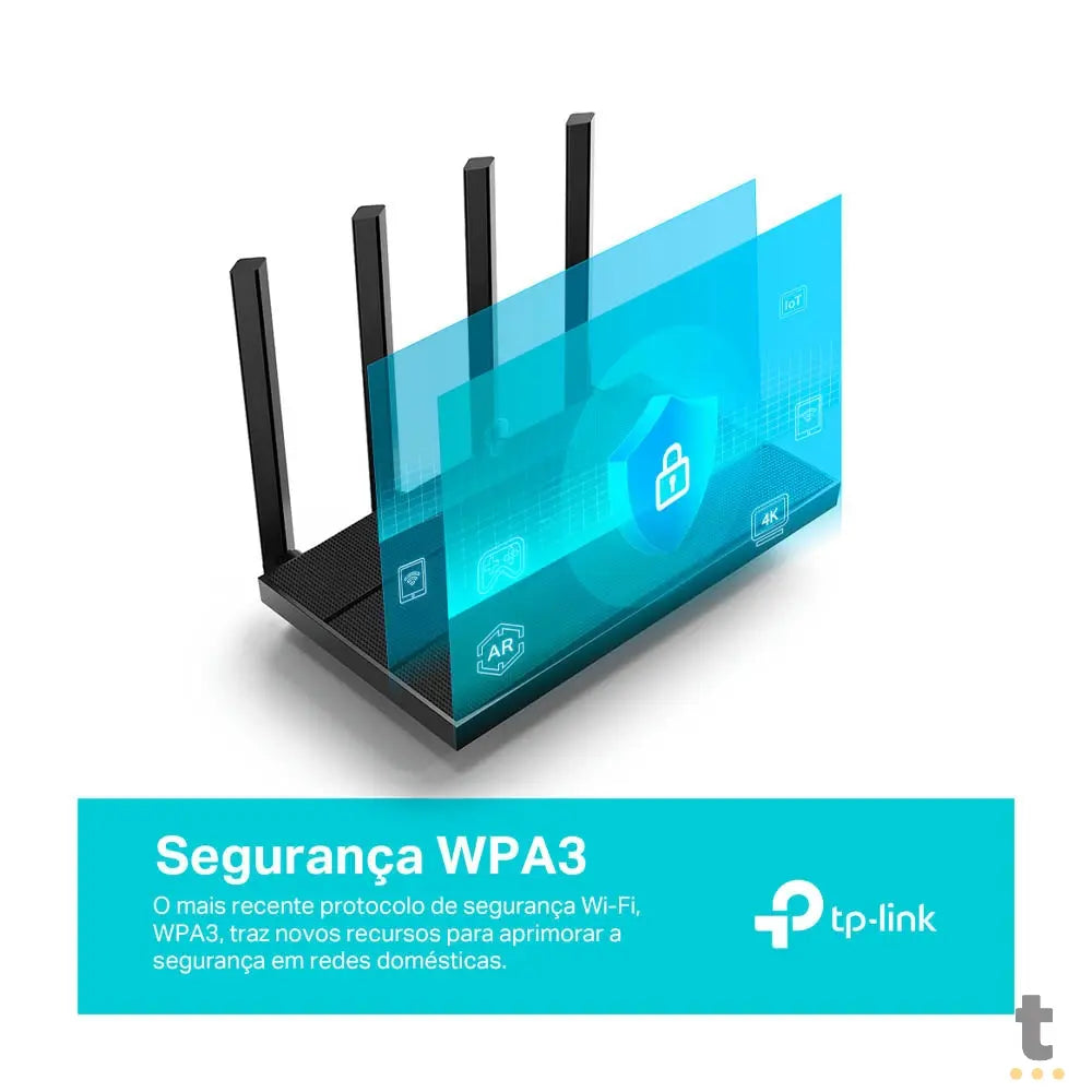 Roteador Wireless Tp-Link AX1500 Wi-fi 6 Dual Band 1500Mbps - Archer AX12 Truedata
