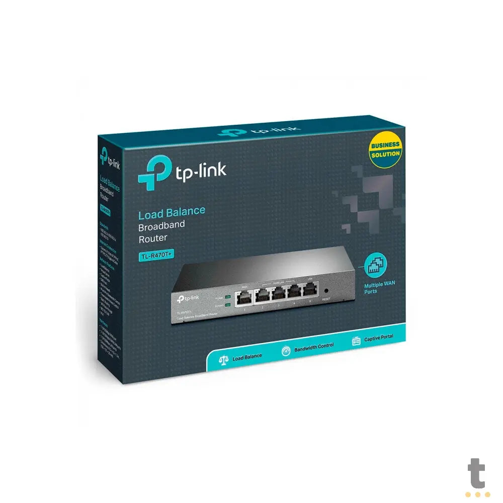 Roteador Wireless Tp-Link Load Balance Para 3 Operadoras 64mb - Tl-R470t+ Truedata
