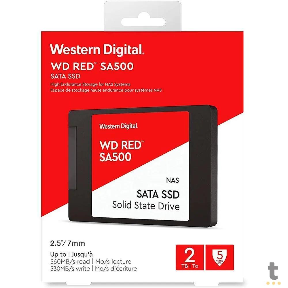 SSD Para Servidor Nas 1920gb (2Tb) Western Digital WD SA500 Red 530Mb/s - WDS200T1R0A Truedata