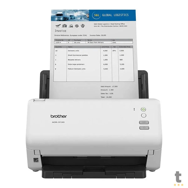 Scanner de Mesa Brother ADS-3100 - Duplex - 40ppm