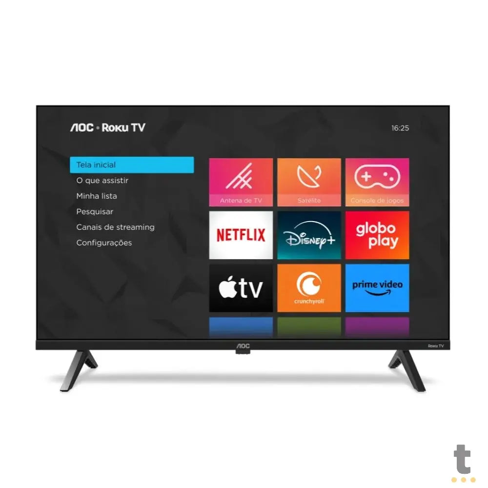 Smart TV DLed AOC Roku TV 32" HD Wi-fi USB HDMI - 32S5045/78G Truedata