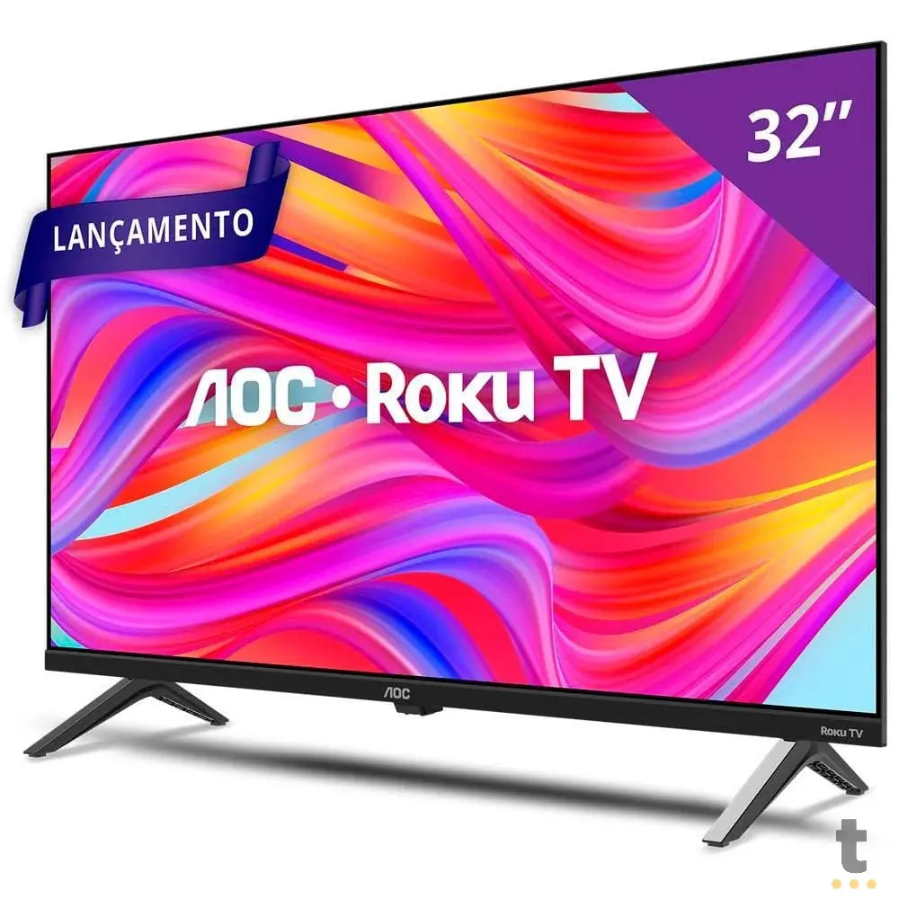 Smart TV DLed AOC Roku TV 32" HD Wi-fi USB HDMI - 32S5045/78G Truedata