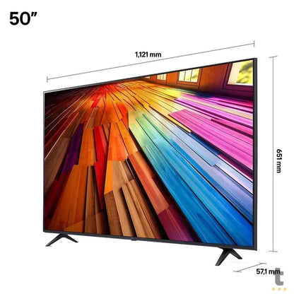 Smart TV Led LG 50" UHD UT80 4K Wi-fi Bluetooth USB HDMI ThinQ Ai Alexa - 50UT8000 Truedata