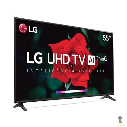 Smart TV Led LG 55" UHD Wi-fi Bluetooth USB HDMI Thinq AI Alexa Integrada - 55UN7100PSA Truedata