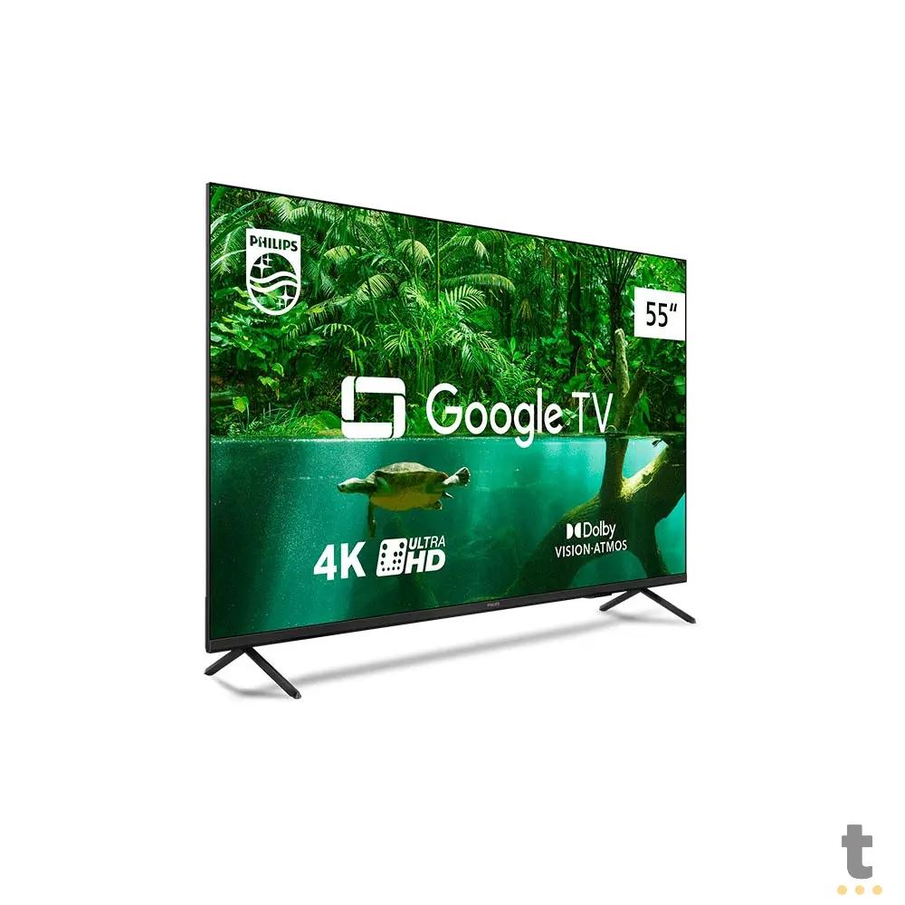 Smart TV Led Philips 55" UHD Wi-fi Bluetooth USB HDMI Google TV - 55PUG7408 Truedata
