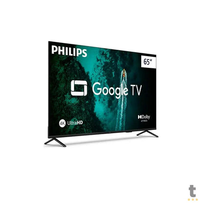 Smart TV Led Philips 65" UHD 4K Wi-fi Bluetooth USB HDMI Google TV Sem Bordas - 65PUG7419 Truedata