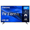 Smart TV Led Samsung 55" UHD 4K Wi-fi Bluetooth USB HDMI Gaming Hub 3 em 1 Tizen - 55CU7700 Truedata