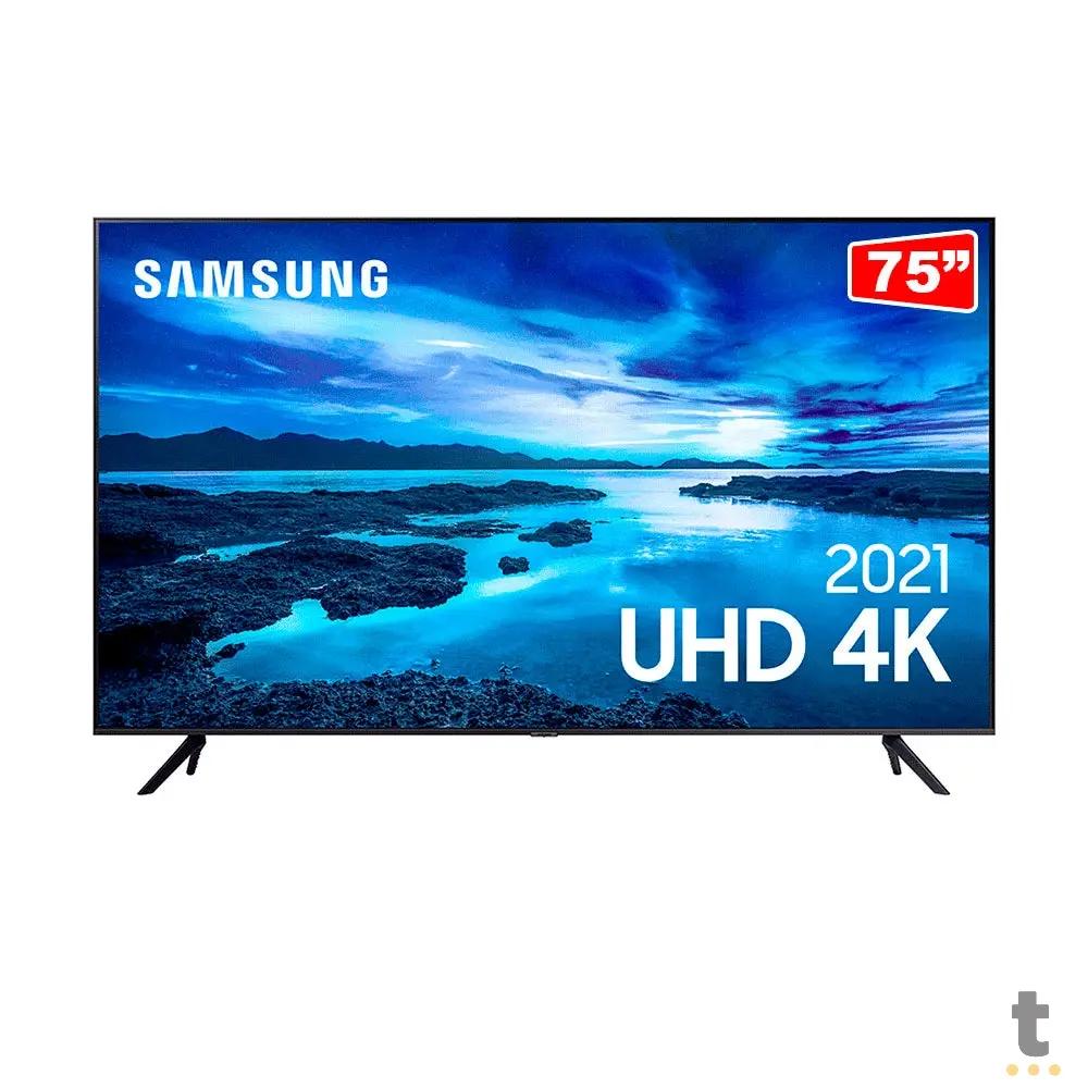 Smart TV Led Samsung 75" UHD 4K Wi-fi Bluetooth USB HDMI Alexa Integrada - 75AU7700 Truedata