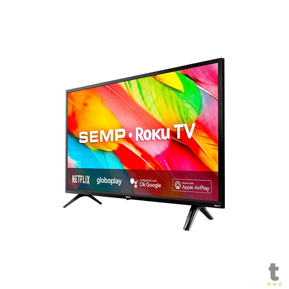 Smart TV Led Semp 32" HD Wi-fi USB HDMI Roku TV Bivolt Preta - 32R6500 Truedata