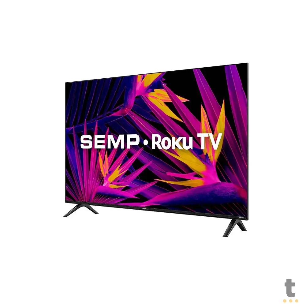 Smart TV Led Semp 32" R6610 HD Wi-fi Dual Band USB HDMI Roku TV Bivolt Preta - 67575 Truedata