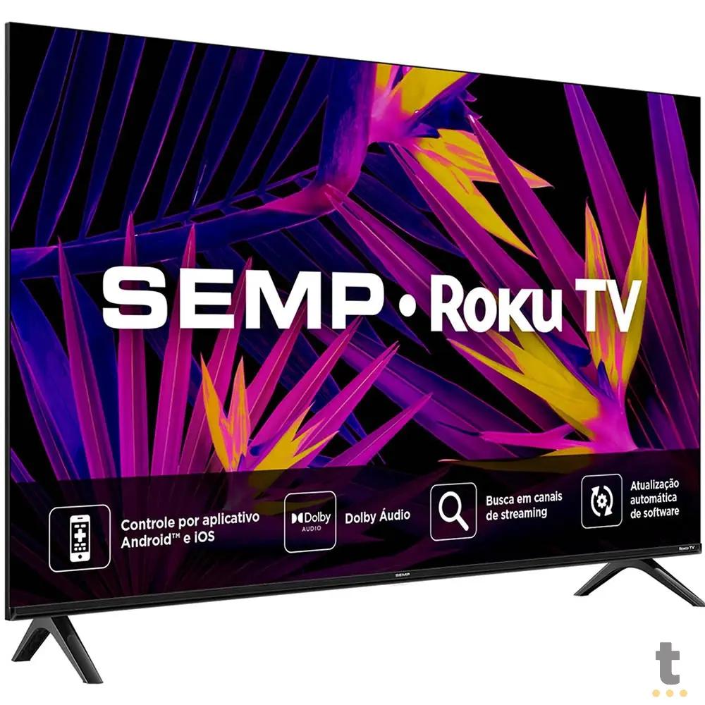 Smart TV Led Semp 43" 4K FHD Wi-fi USB HDMI Roku TV - 43R6610 Truedata