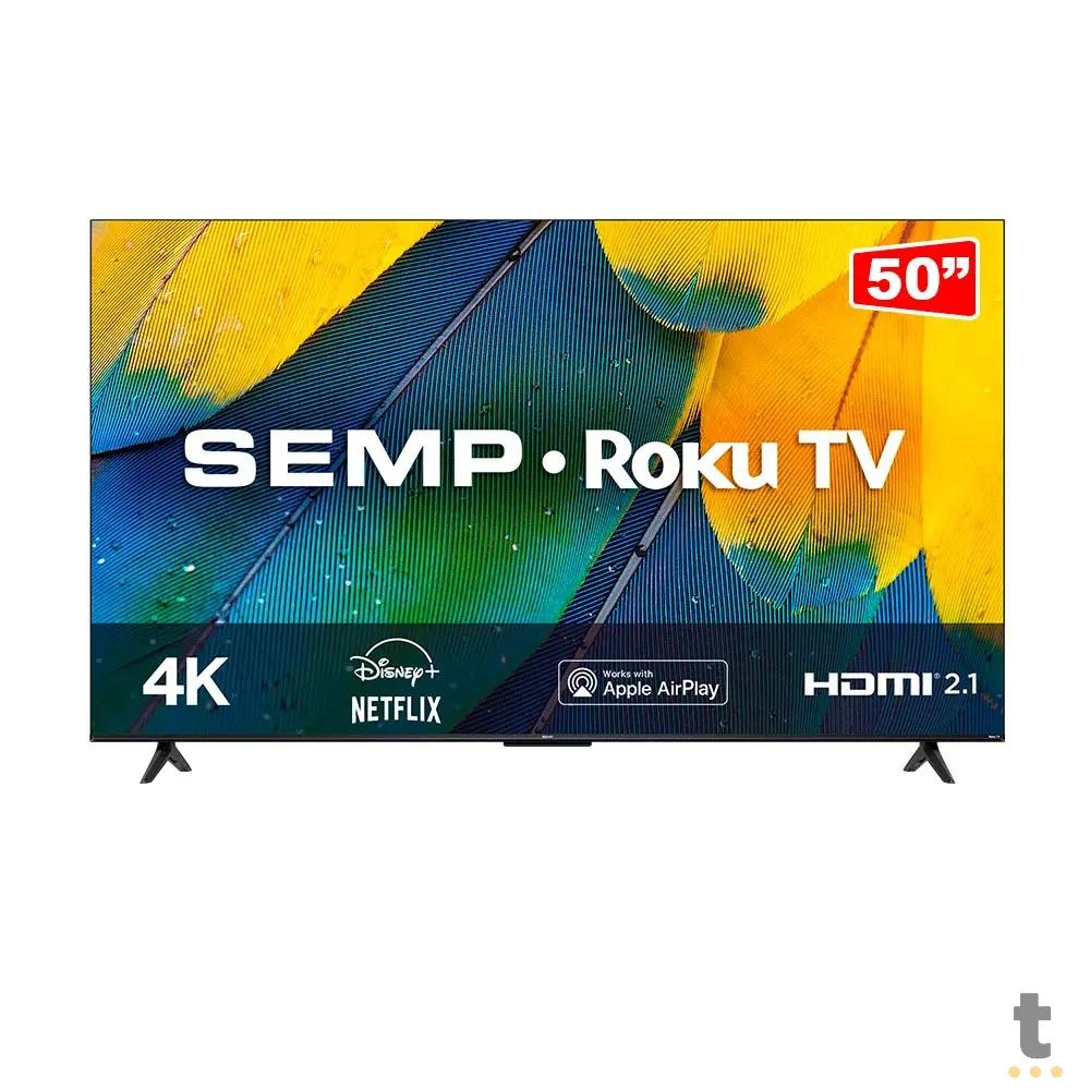 Smart TV Led Semp 50" 4K UHD Wi-fi USB HDMI Roku TV - 50RK8600 Truedata