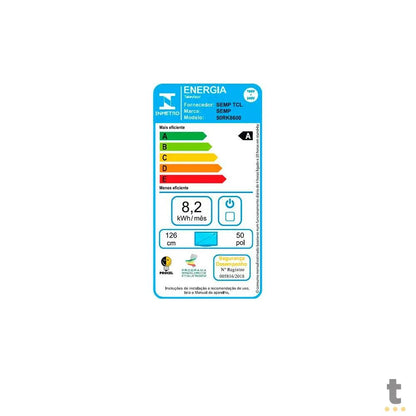 Smart TV Led Semp 50" 4K UHD Wi-fi USB HDMI Roku TV - 50RK8600 Truedata