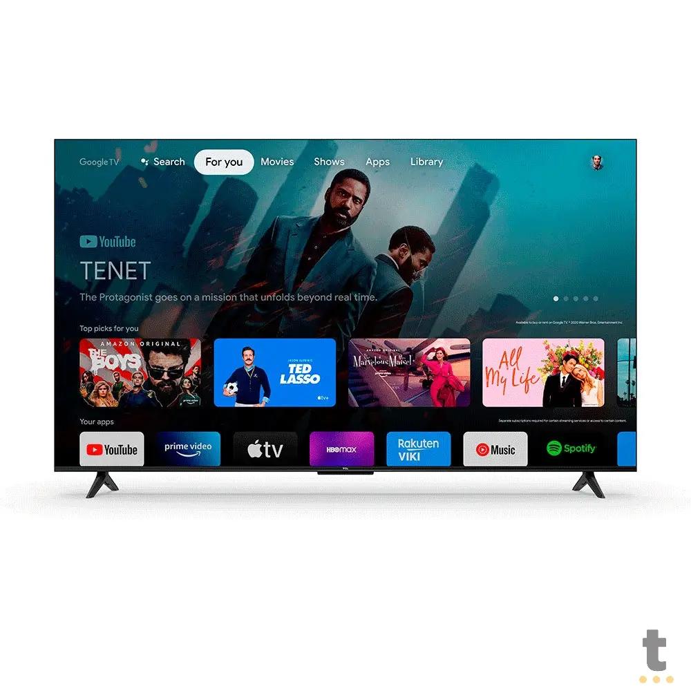 Smart TV Led TCL 55" 4K UHD Wi-fi USB HDMI Google TV Bivlt Preta - 55P635 Truedata